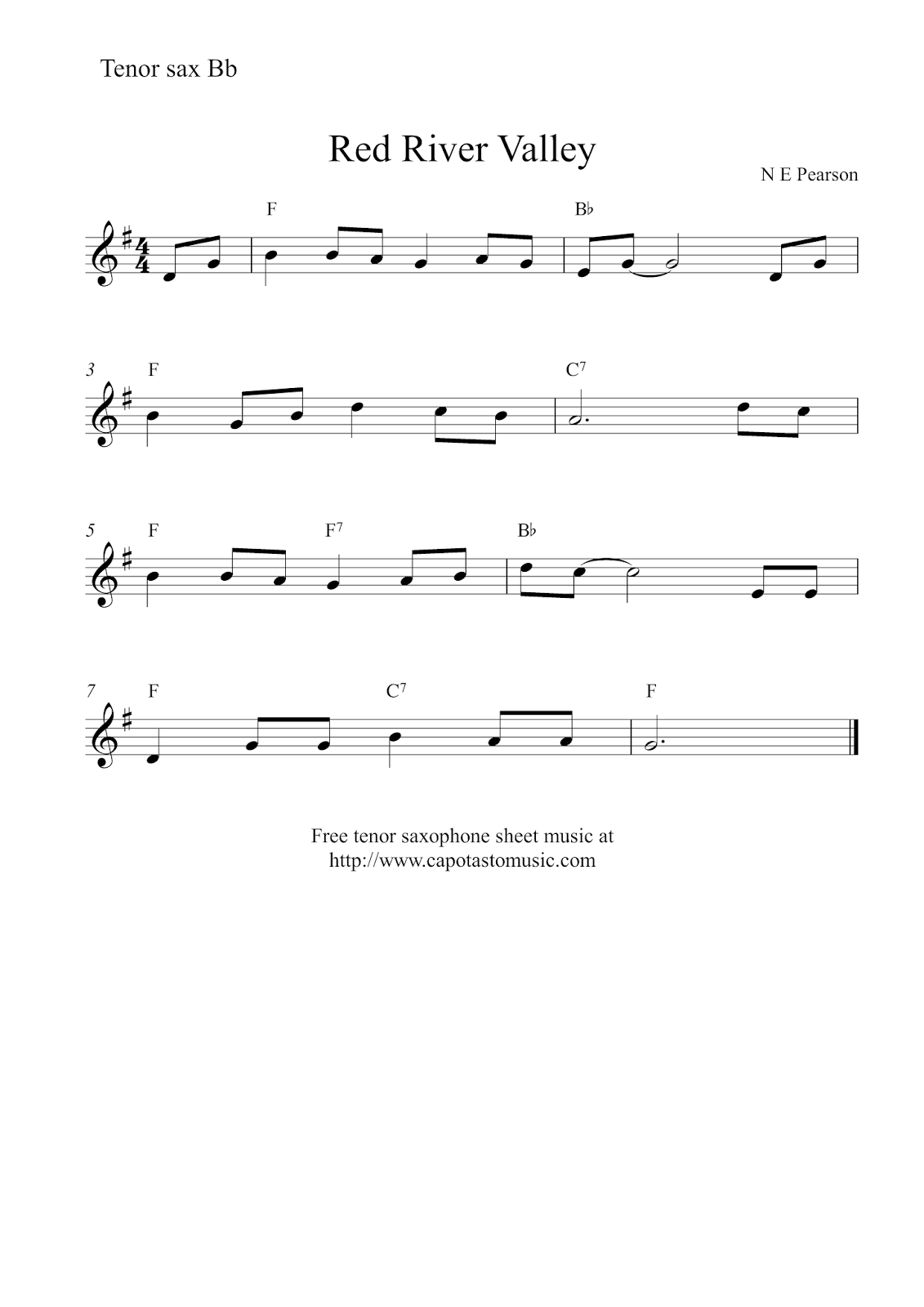free tenor sax sheet music pdf