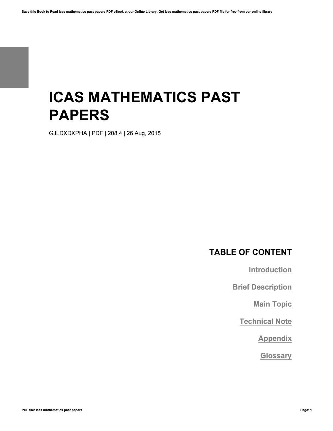 icas past papers pdf download