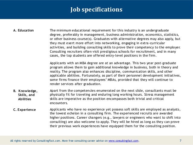 management consultant job description pdf
