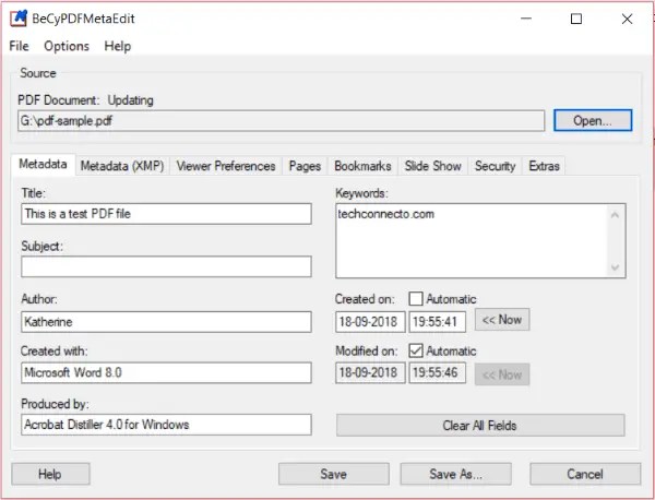 how to wipe metadata from pdf