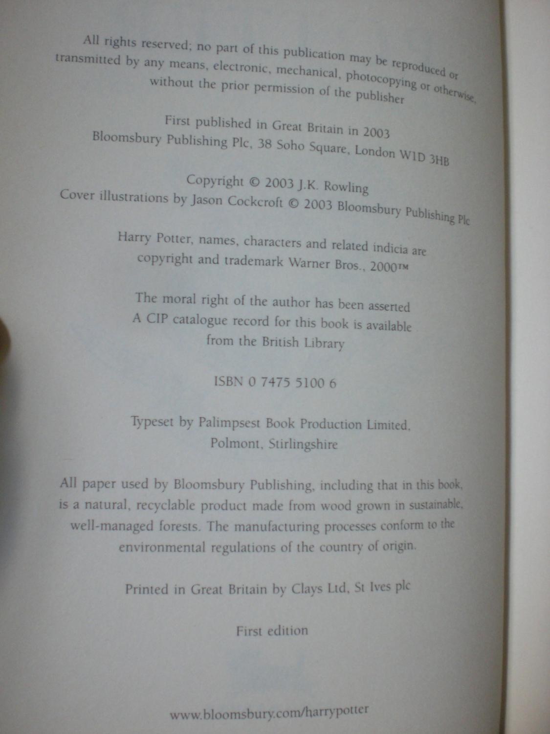 harry potter books in order pdf