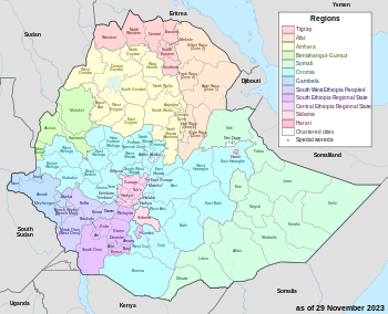 map of ethiopia regions and woredas pdf