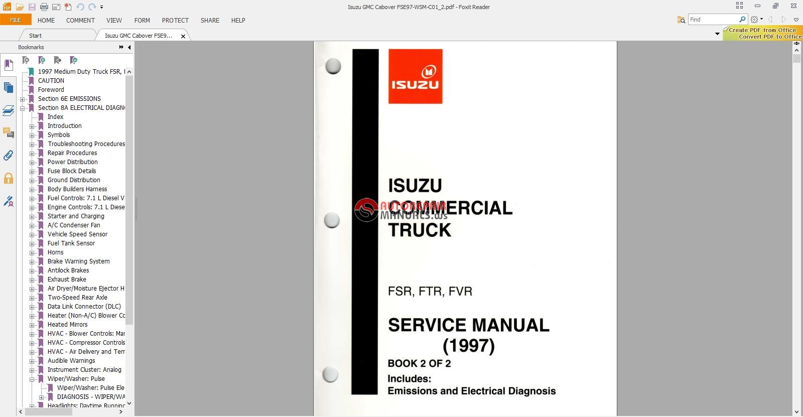 isuzu 6wa1 service manual