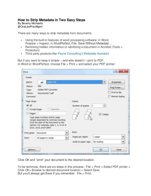 how to wipe metadata from pdf