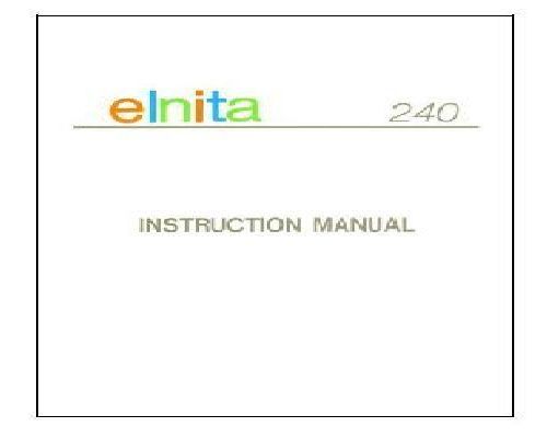 elna 6000 sewing machine manual free download
