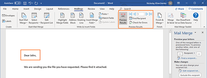 mail merge with pdf attachment