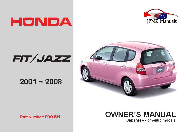 honda jazz 2004 owners manual