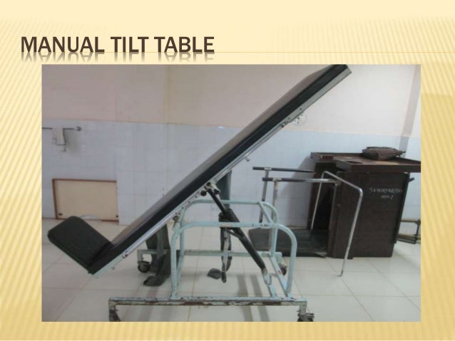 manual tilt table
